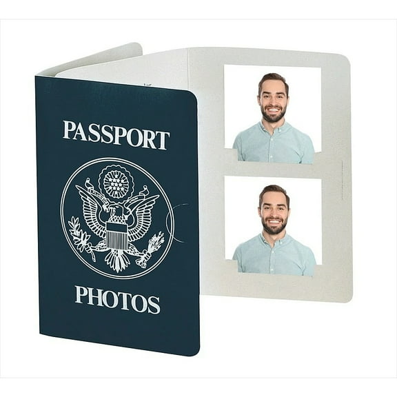 Tyndell Passport Collection Folder 2-Opening 2"x2" Matted to, 2"x2" Blue Finish (10 Count)
