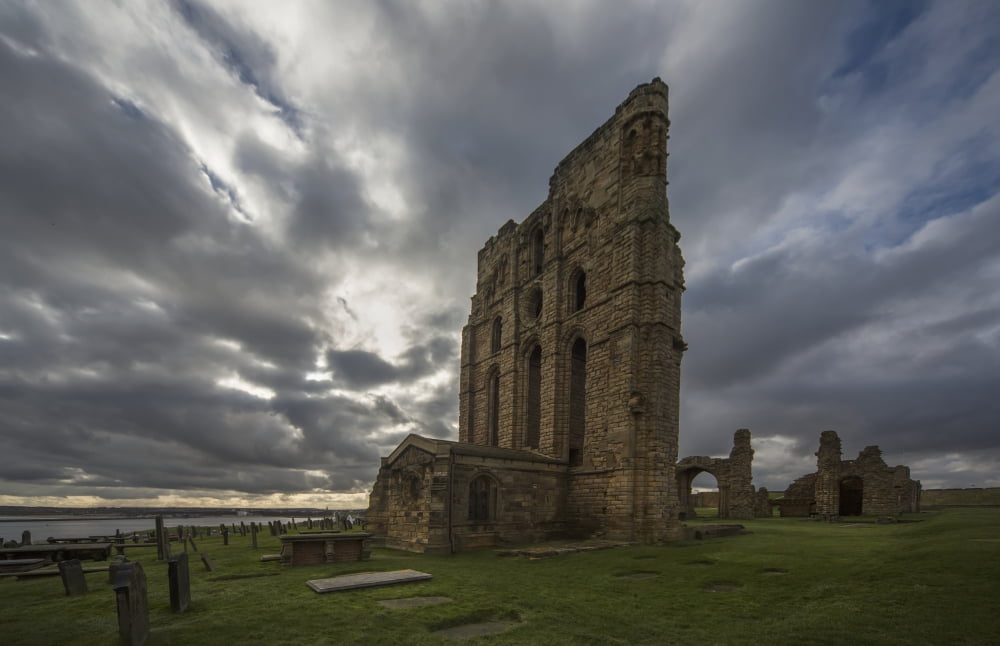 Tynemouth prioryTynemouth tyne and wear england Canvas Art - John Short Design Pics (38 x 24)