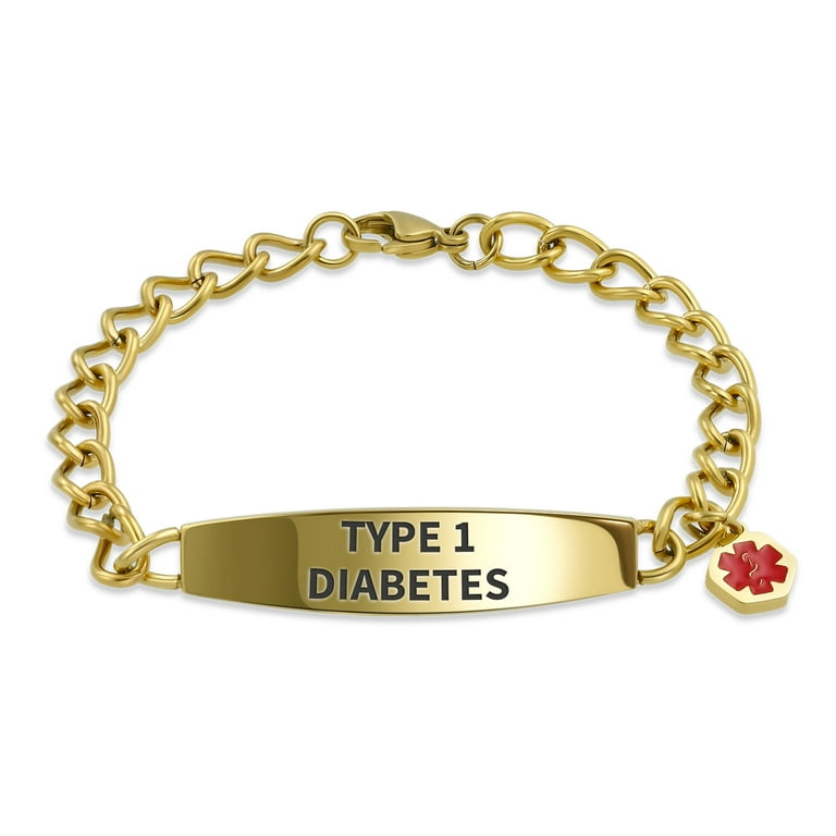 Type 1 diabetic id bracelets top