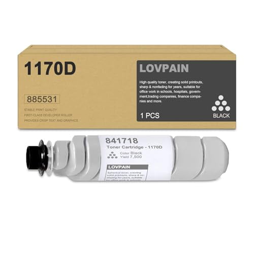 Savin 920 Type 1170D/S15/LD015 Black Toner Cartridge (1-Pack) -Lovn Compatible ...