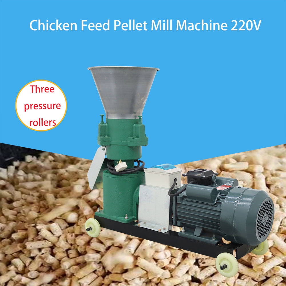 Type 160 Animal Feed Pellet Mill Machine Chicken Birds Manual 220V 3MM 4.5KW 200KG/H