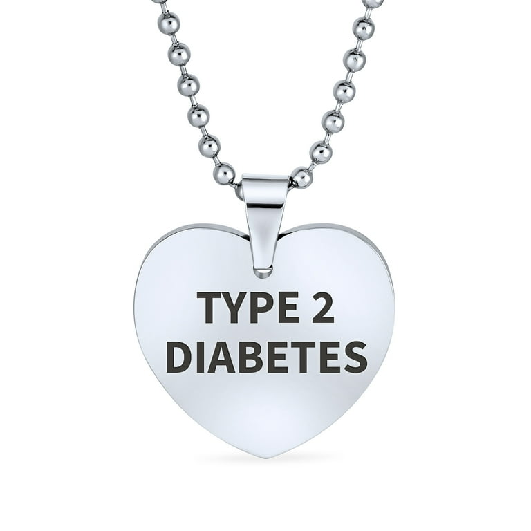Medical necklace outlet for diabetes