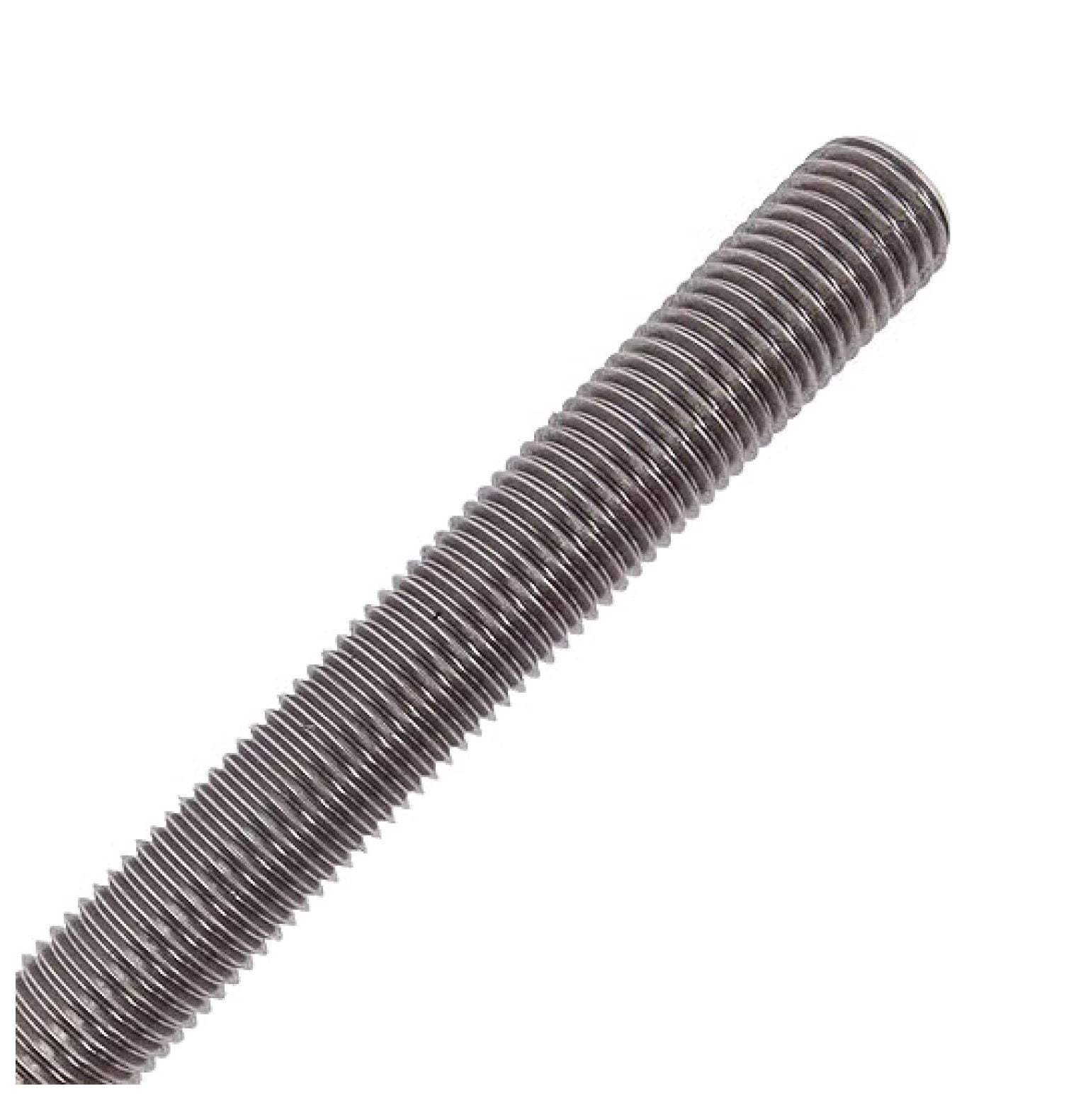 Type 304 Stainless Steel Fully Threaded Rod, 3/4" -10 Thread Size, 36" Length Right Hand Threads