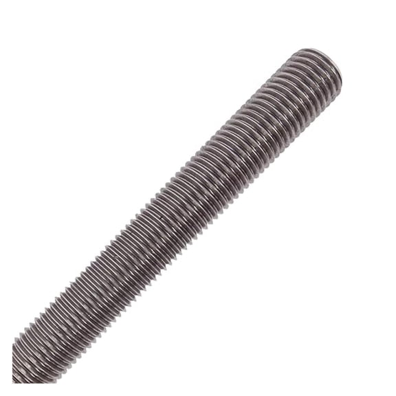Type 304 Stainless Steel Fully Threaded Rod, 3/4" -10 Thread Size, 36" Length Right Hand Threads