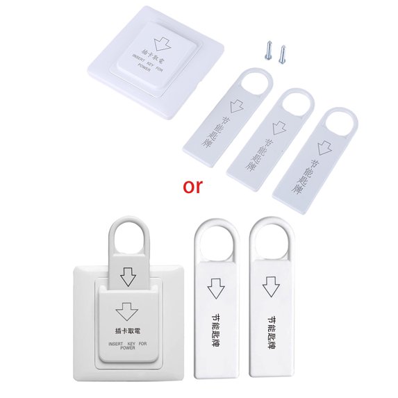 Type 86 Plug in Magnetic Card Switch for Energy-saving Insert for Key with 3 Cards Office Building Hotel Apartment Swit
