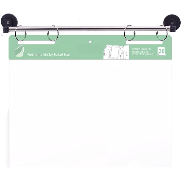 Type-A 29" Easel Pad Holder, Magnetic Sheet, Flip Chart Paper w/Magnets (1)