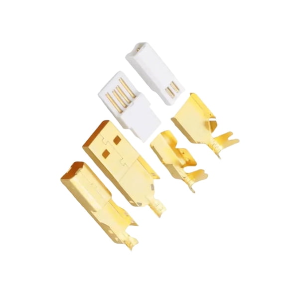 Type A+B USB Male Socket Gold Plated Receptacle DIY Adapter Connectors