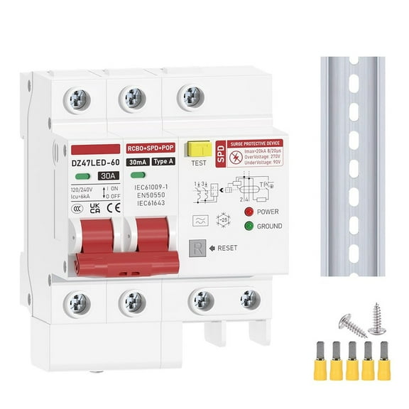 Type A Leakage Protector With Surge Shielding Reliable Circuit Breaker For Safety At Rated Voltage Of 120/240V