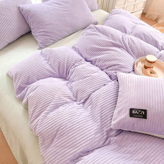 Type A facecloth sheet and coverlet 2.0m bedspread (violet)