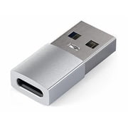 Satechi Aluminum USB-A to USB-C Adapter, 10Gbps Data Transfer, 15W Power Delivery Charging, CarPlay Compatible, for MacBook and USB-C Devices