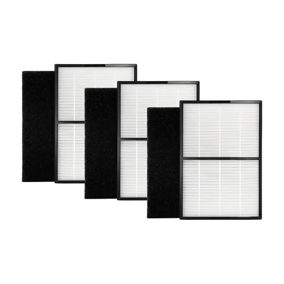 Type A2 Size True HEPA Filter Replacement For Filtrete Room Air Purifier FAP-C02-A2, FAP-C03-A2, FAP-T03-A2, Part # 1150101, 3 Packs