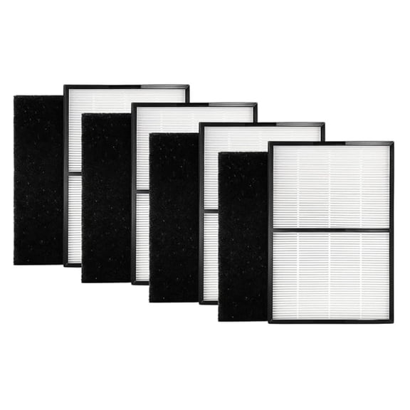 Type A2 Size True HEPA Replacement Filter For Filtrete Room FAP-C02-A2, FAP-C03-A2, FAP-T03-A2, Part 1150101, 4 Packs