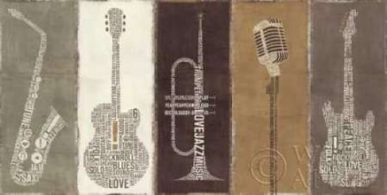 Type Band Neutral Panel Canvas Art - Michael Mullan (24 x 48)