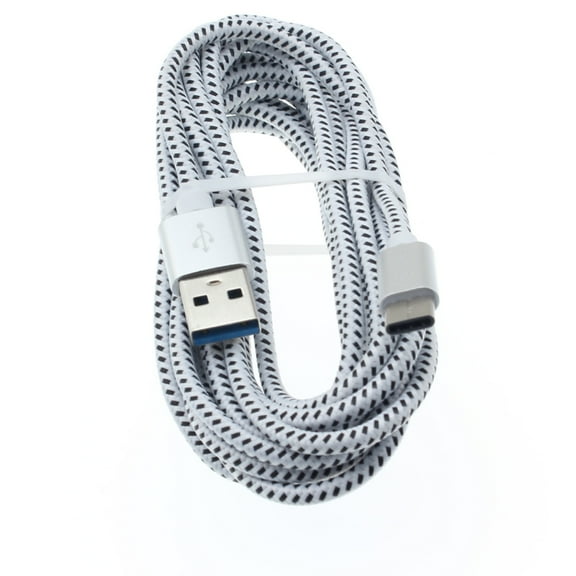 Type-C 10ft USB Cable Charger Cord Power Wire USB-C N5J for LG V40 ThinQ, V35 ThinQ, Q7 Plus, G8X ThinQ, G8 ThinQ, G7 ThinQ, G Pad X II 10.1, Stylo 5 4 Plus - Microsoft Surface Go (10")