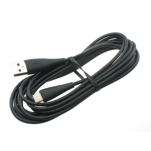 Type-C 10ft USB Cable for Motorola Moto G Pure - Charger Cord Power Wire USB-C Long Fast Charge Sync High Speed Black Y1V Compatible With Motorola Moto G Pure Phone