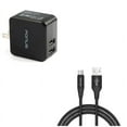 thumbnail image 1 of Type-C 10ft USB Cable w 17W Home Charger L9M for Motorola Moto Z2 Play Z Play Droid Force Droid X4 G7 Power Play G6 - Nokia 3.1, 7.1, 8, Plus - OnePlus 5T, 6, 6T, 7 Pro - Razer Phone 2, 1 of 11
