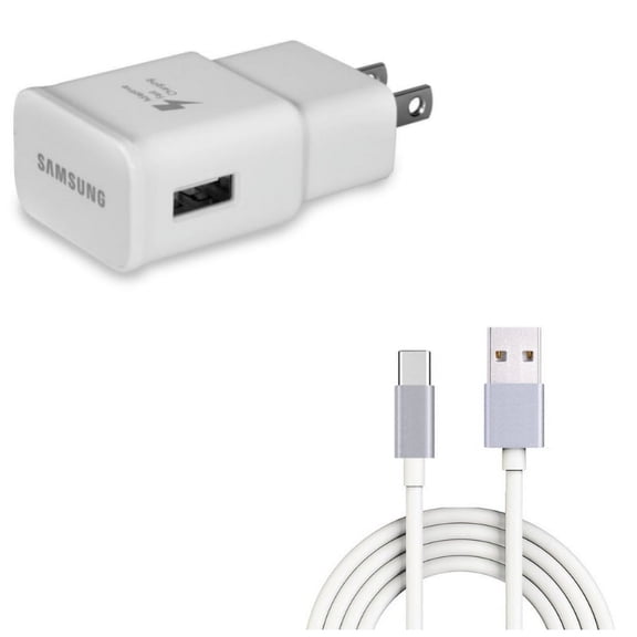 Type-C 10ft USB Cable w Adaptive Fast Home Charger N4R for OnePlus 5T, 6T, 6, 7 Pro - Razer Phone 2 - RED Hydrogen One - Samsung Galaxy S9 Plus, S8+ S8, S10 Plus active S10e 5G Note 9 8 A9 A50