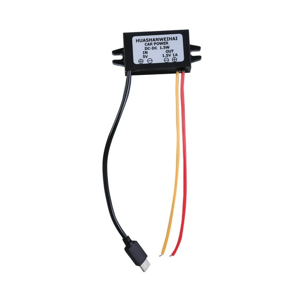 Type C 5V to 1.5V 1A Bucked Converters Type C Step Down Converters Voltages Regulator Power Converters Adapter for Electronics