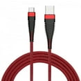 thumbnail image 1 of Type-C 6ft USB Cable for REVVL V Plus 5G Phone - Charger Cord Power Wire USB-C Long Red Braided Fast Charge Sync High Speed Compatible With T-Mobile REVVL V Plus 5G, 1 of 9