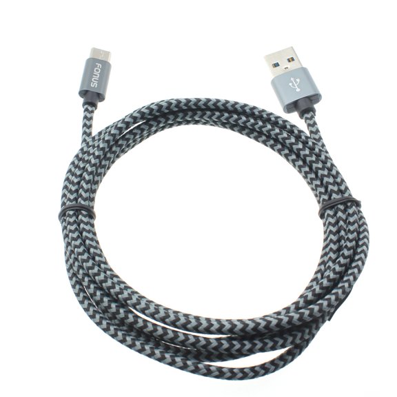 Type-C 6ft USB Cable for Galaxy S20/Ultra/Plus - Charger Cord Power Wire USB-C Long Braided R4Z for Samsung Galaxy S20/Ultra/Plus Phones