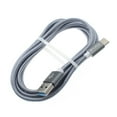 thumbnail image 1 of Type-C 6ft USB Cable for Samsung Galaxy Note 10/Plus - Charger Cord Power Wire USB-C Long Braided Fast Charge Sync Gray G5Q, 1 of 6