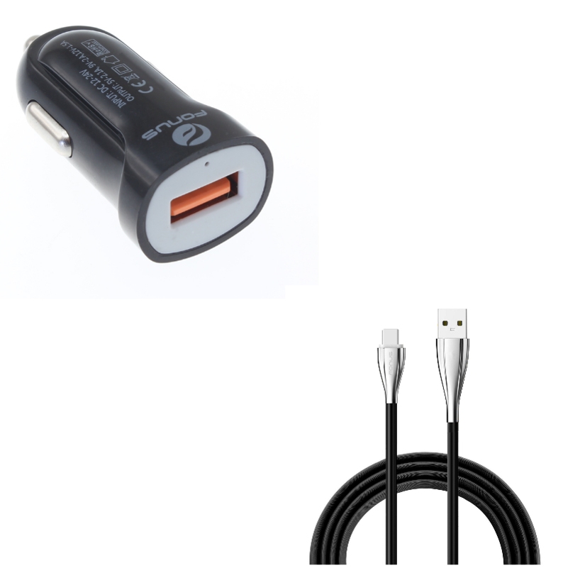 TypeC 6ft USB Cable w 18W Car Charger for Google Pixel 6/Pro Charger