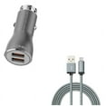 thumbnail image 1 of Type-C 6ft USB Cable w 36W Fast Car Charger for Google Pixel 6/Pro - Charger Cord Power Wire, 2-Port USB Type-C Cable Power K4P Compatible With Google Pixel 6/Pro, 1 of 11
