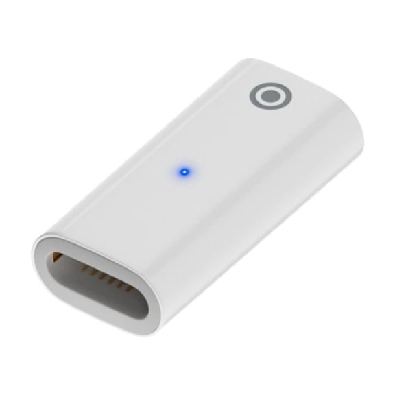 Type C/8Pin Male to 8Pin Female Adapter with LED Indicator for Pencil Charging and Connection