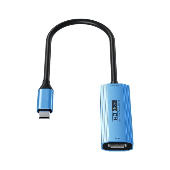 Type C Auditory Video Capturing Device PD3.0 1080P 60hz Capturing Card for Smartphones Computers Cameras Live Streaming