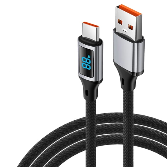 Type C Cable 60W Fast Charging for Laptop Smartphone Builting In Power Nylon Braided for Various Phone