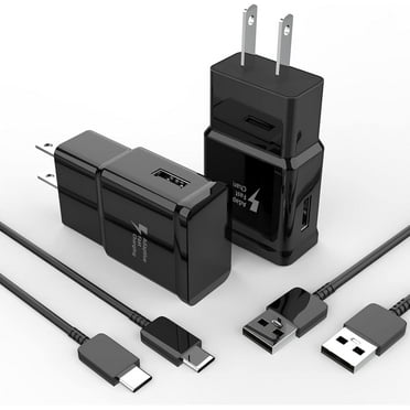 Type C Charger Fast Charging,2 Pack Android Phone Charger Block with 6FT USB C Charger Cable for Samsung Galaxy S25/S24 Ultra/S24/S24+/S23 Ultra/S23