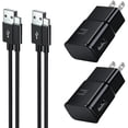 thumbnail image 1 of Type C Charger Fast Charging, 2 Pack Adaptive Fast Charger USB C Android Phone Wall Charger Block with 6FT+6FT+1.5FT Charge Cable for Samsung Galaxy S21/S21+/S21 Ultra/S20/S10+/S10e/S9/S8/Note 8/9/10, 1 of 1