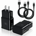 thumbnail image 1 of Type C Charger Fast Charging, 2 Pack USB C Android Phone Wall Charger Block & 6ft Charge Cable Cord, for Samsung Galaxy S8 / S9 / S10 Plus Active S10e, S20 / S21 Ultra Plus, Note 8 9 10, Pixel 3 etc, 1 of 1