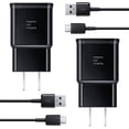 thumbnail image 1 of Type C Charger Fast Charging, 2 Pack USB C Android Phone Wall Charger Block & 6ft Charge Cable Cord, for Samsung Galaxy S8 / S9 / S10 Plus Active S10e,Ultra Plus, Note 8 9 10, Pixel 3 etc, 1 of 7