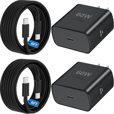 S26 Super Fast Charger USB C, 60W Type C Charger Fast Charging Android Phone Charger Block with 6FT USB C Chargers Fast Charging Cable Cord for Samsung Galaxy S26 Ultra/S26+/S26/S25Ultra/S25/S24/S23 price history and forecast - Cabepow Cabepow