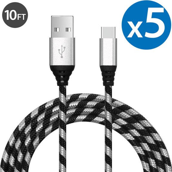Type C Fast Charging Cable USB-C Type-C 3.1 Data Sync Charger Cable Cord For Samsung Galaxy S10+ S9 S8 Plus Galaxy Note 8 9 Nexus 5X 6P OnePlus 2 3 LG G5 G6 G7 V20 V30 V40 HTC M10 Google Pixel