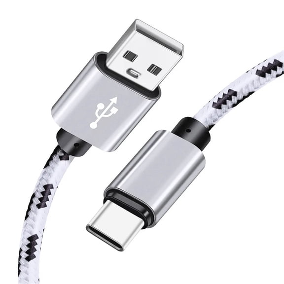 USB to USB C Cable 3ft, USB A to Type C Charger Cord Fast Charging for Samsung Galaxy A17 A16 A15 A26 A36 A56, S25 S24 S23 S22 S21 S20 S10 Note 20, for iPhone 17 16 15, Moto, (White)