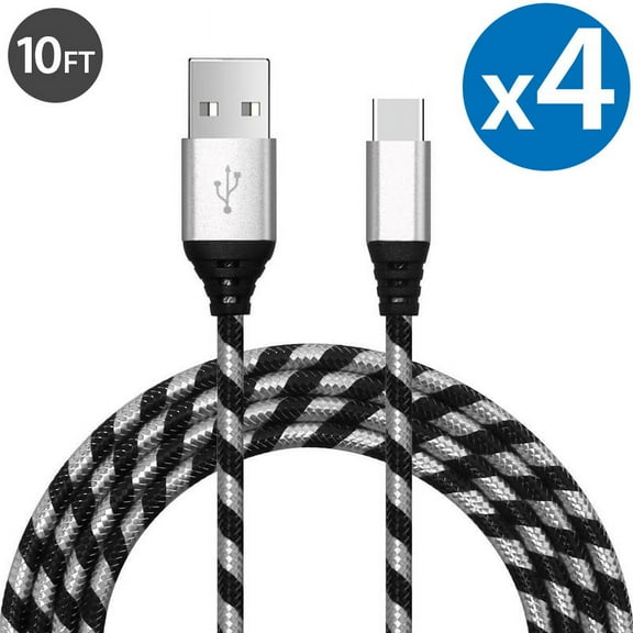 Type C Fast Charging Cable USB-C Type-C 3.1 Data Sync Charger Cable Cord For Samsung Galaxy S10+ S9 S8 Plus Galaxy Note 8 9 Nexus 5X 6P OnePlus 2 3 LG G5 G6 G7 V20 V30 V40 HTC M10 Google Pixel
