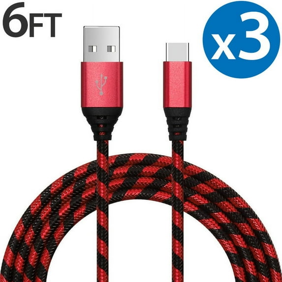 Type C Charger Fast Charging Cable USB-C Type-C 3.1 Data Sync Charger Cable Cord For Samsung Galaxy S10+ S9 S8 Plus Galaxy Note 8 9 Nexus 5X 6P OnePlus 2 3 LG G5 G6 G7 V20 V30 V40 HTC M10 Google Pixel