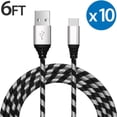 thumbnail image 1 of Type C Charger Fast Charging Cable USB-C Type-C 3.1 Data Sync Charger Cable Cord For Samsung Galaxy S10+ S9 S8 Plus Galaxy Note 8 9 Nexus 5X 6P OnePlus 2 3 LG G5 G6 G7 V20 V30 V40 HTC M10 Google Pixel, 1 of 7