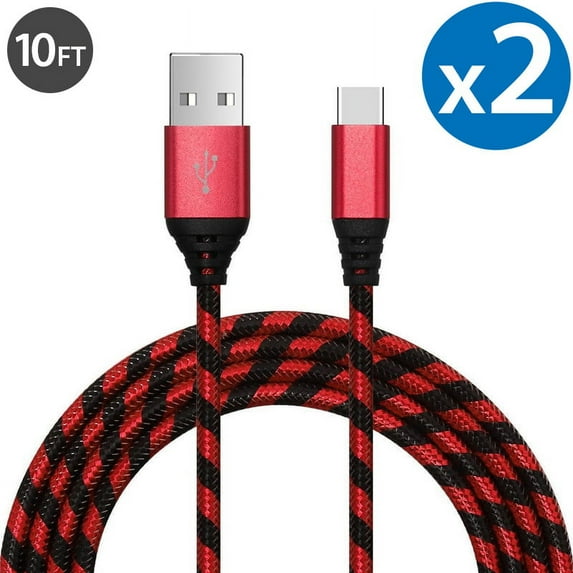 Type C Charger Fast Charging Cable USB-C Type-C 3.1 Data Sync Charger Cable Cord For Samsung Galaxy S10+ S9 S8 Plus Galaxy Note 8 9 Nexus 5X 6P OnePlus 2 3 LG G5 G6 G7 V20 V30 V40 HTC M10 Google Pixel