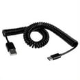 TypeC Coiled USB Cable for LG Stylo 5 [Charger Cord USBC Power Wire