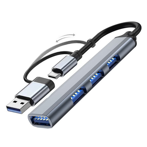 Type-C Docking Station 4 USB Hub Adapter Portable 4/7 Ports USB Splitter 5Gbps High Speed Aluminum Alloy