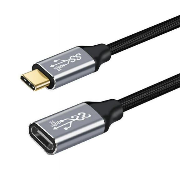 Type C Extender Cable USB-C 3.1 Gen 2 Extension Cord 100W Male to Female Type-C Charging Data Line