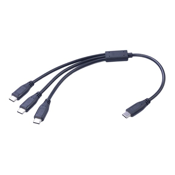 Type C Extension 1 Female To 3 Male USB Cable Power Adapter Converter Splitter Data Transfer for Smartphone Laptop
