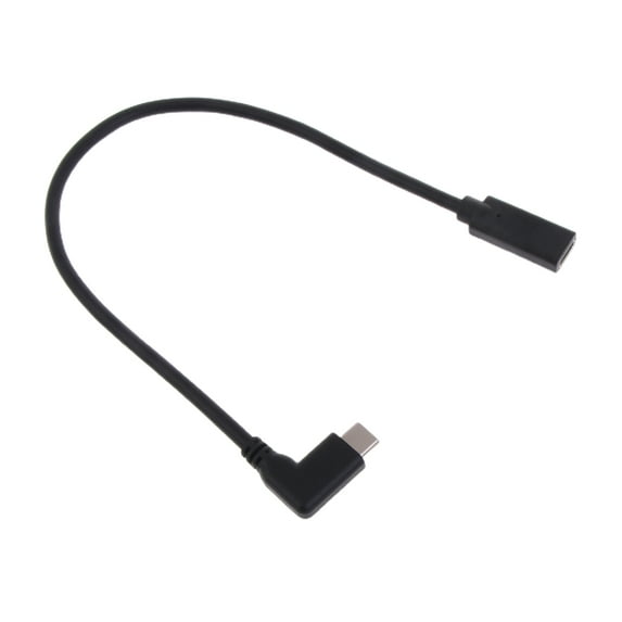 Type-C Extension Cable 30cm, USB C to USB C Female to Male Cord Charge Data Cord Type C Charging Extension Cable