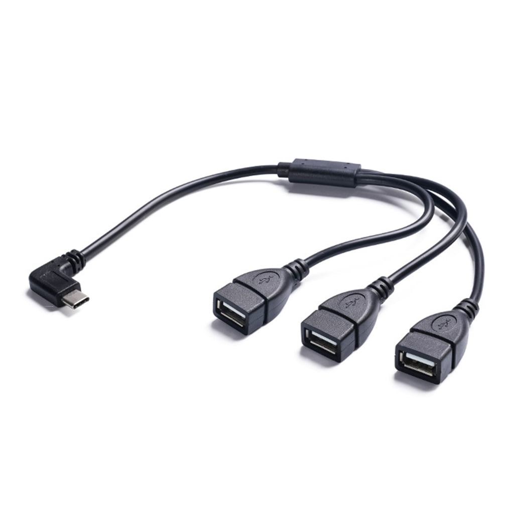 Female Usb Power Type C Extension Male To 3 Female USB Cable Power Adapter Converter ...