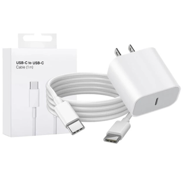 Type C Fast Original charger Power Adapter & Cable included for iPhones ...