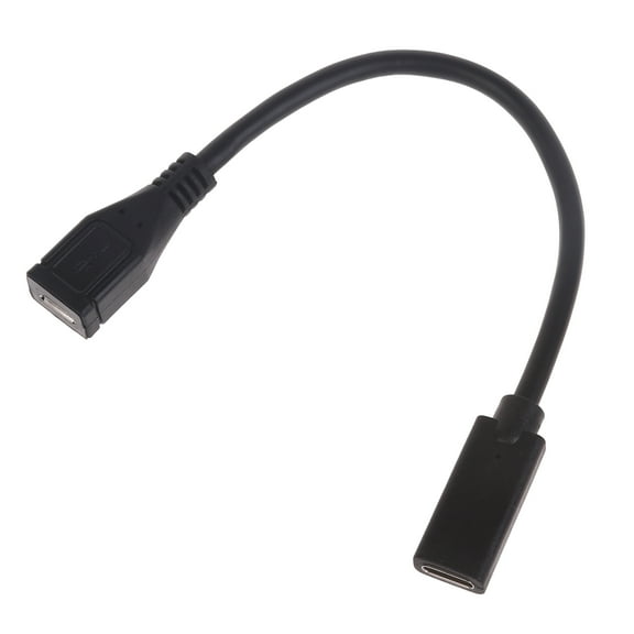 Type-C Female to Female Micro USB Adapter 40W for Laptop Chargers Support Data Sync & Charging Converter Connector
