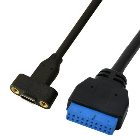 Type C Female to IDC20P Female Header Extension Cable Adapter Cable 20Pin Data Cable for Computer Motherboard 50CM/100CM